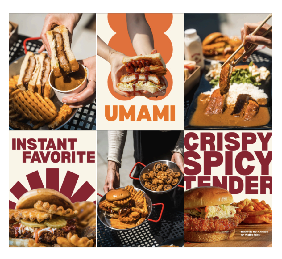 UMAMI K-BBQ brand content grid